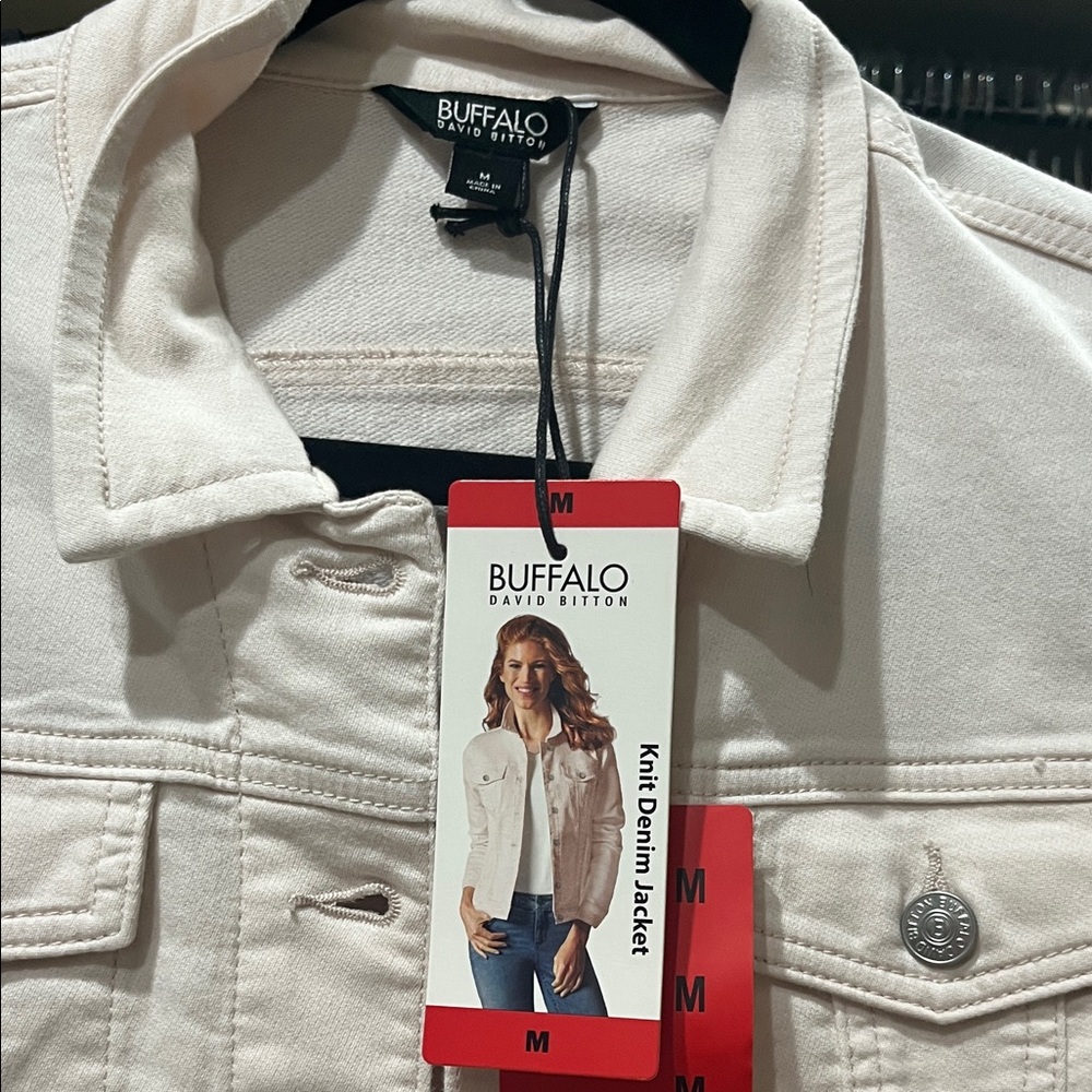 Buffalo David Bitton Women's Light Pink Jean Jacket - Picture 2 of 2